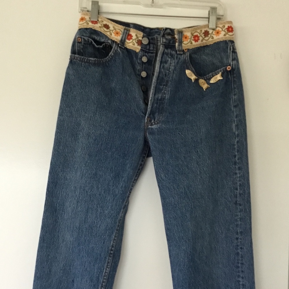 Tasha Polizzi Embellished Levi’s